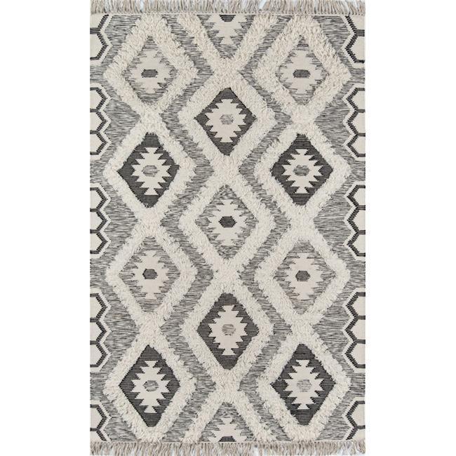 Momeni Indio Sierra Geometric Contemporary Area Rugs, Gray