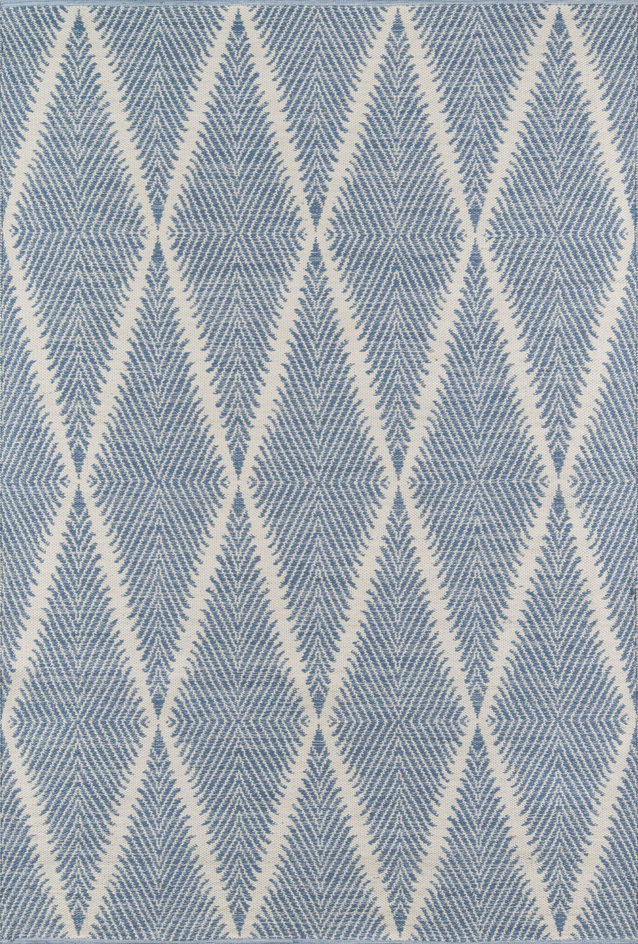 River Geometric Handmade Flatweave Area Rug