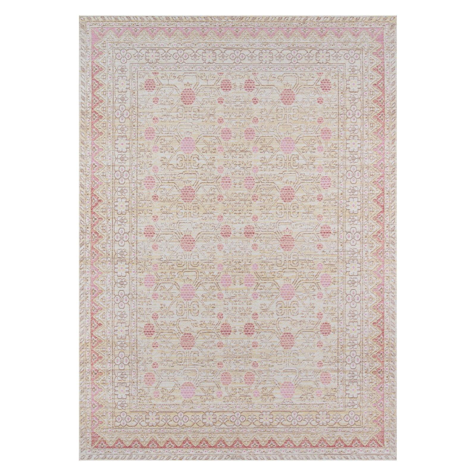 Momeni Isabella Oriental and Overdyed Traditional Area Rugs, Pink