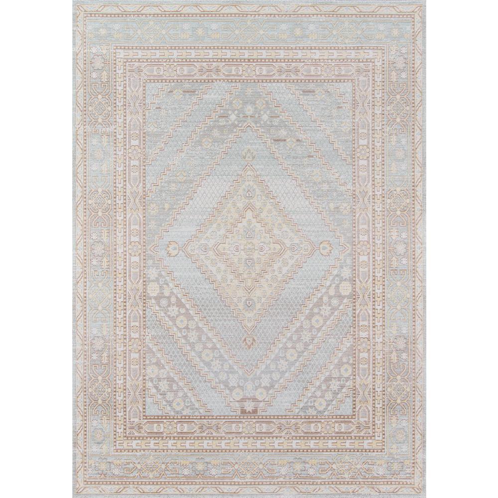 Momeni 9'3"x11'10" Isabella Orla Machine Loomed Area Rug Blue: Classic Medallion Pattern, Low Pile, Indoor Polyester Rug