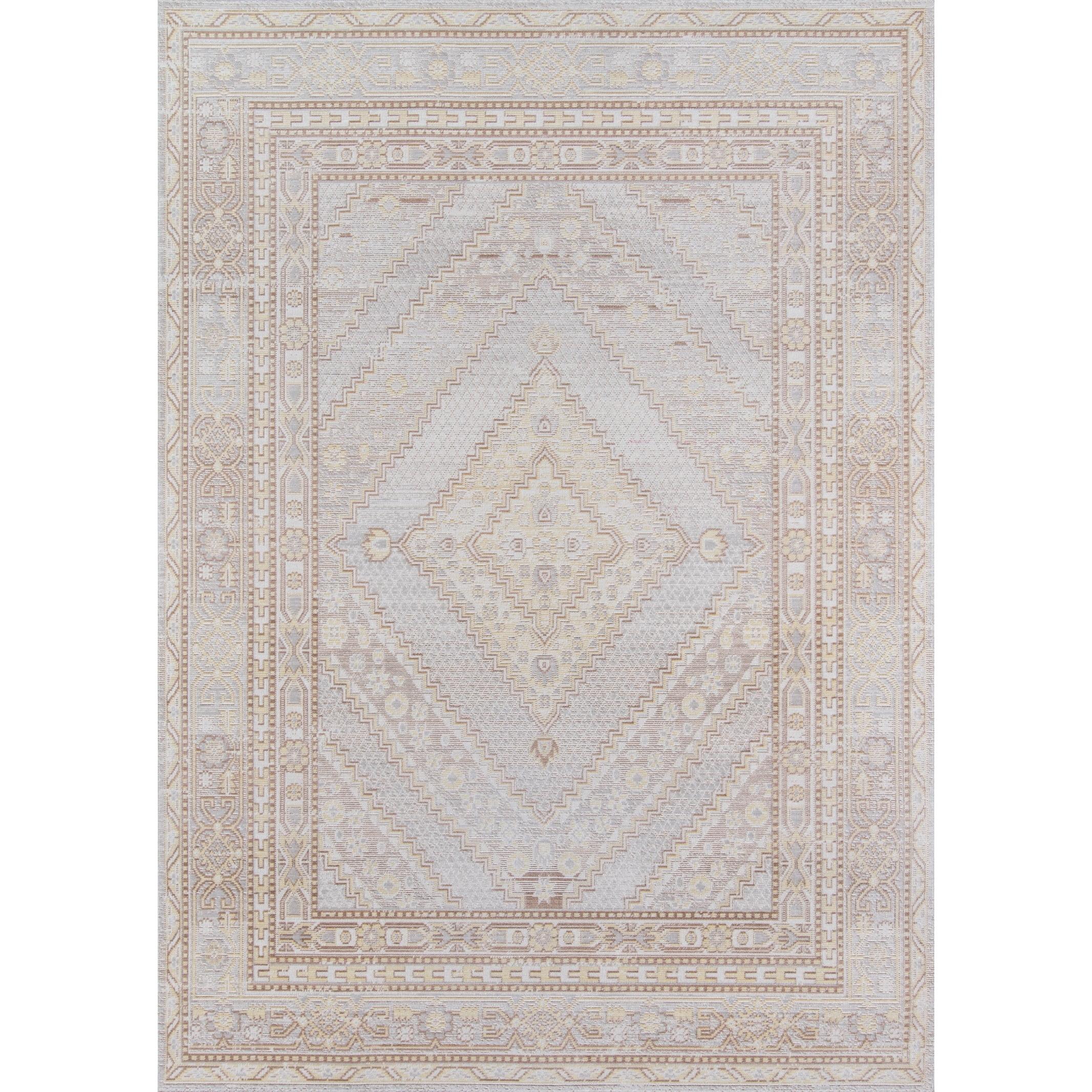4'x6' Shapes Geometric Loomed Area Rug Gray - Momeni: Modern Indoor Low Pile Polyester Rectangle, Spot Clean