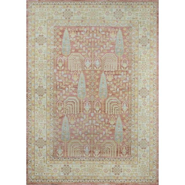 2'x3' Isabella Matilda Accent Rug Pink - Momeni: Bohemian Chevron Pattern, Medium Pile, Indoor Area Rug