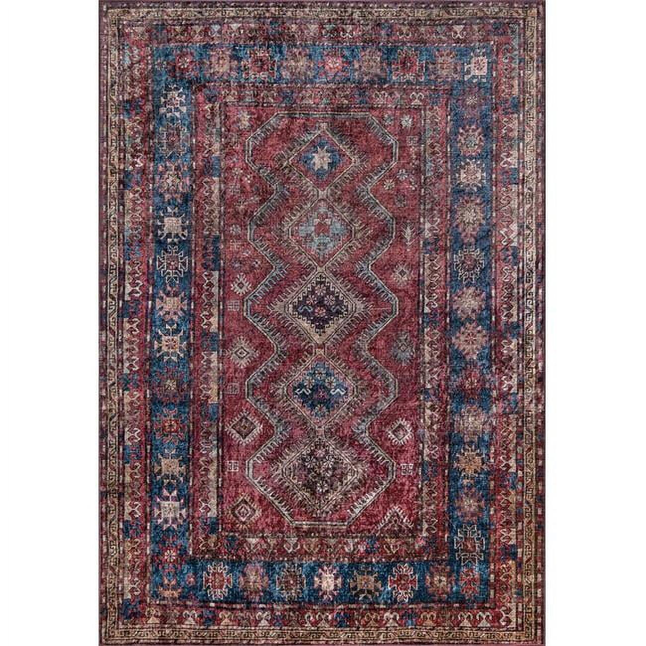 Karachi Rezi Rug Burgundy - Momeni