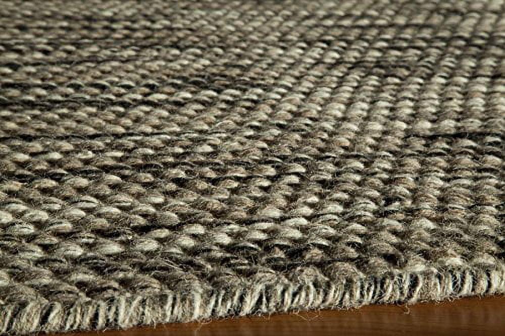 Momeni  Mesa Hand Woven Wool Contemporary Abstract Area Rug Natural Black 3' 6" x 5' 6" 4' x 6' Indoor,Accent,Handmade Brown Rectangle