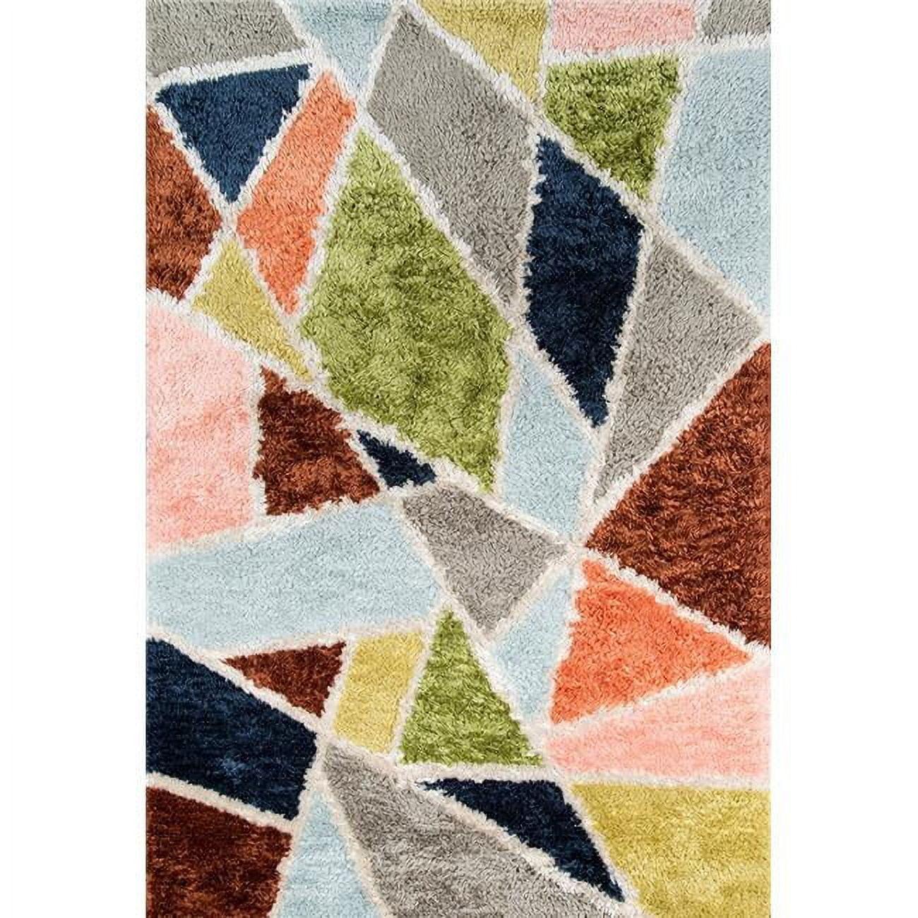 Novogratz Retro Collection Prism Shag Area Rug, 5'0" x 7'6", Multicolor