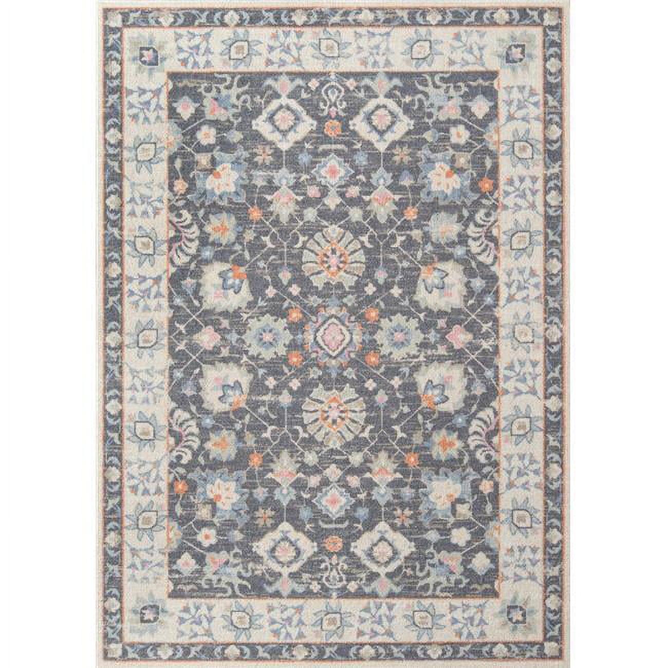 Momeni Oriental NylonCharcoal Traditional Area Rugs, 3'3x5'