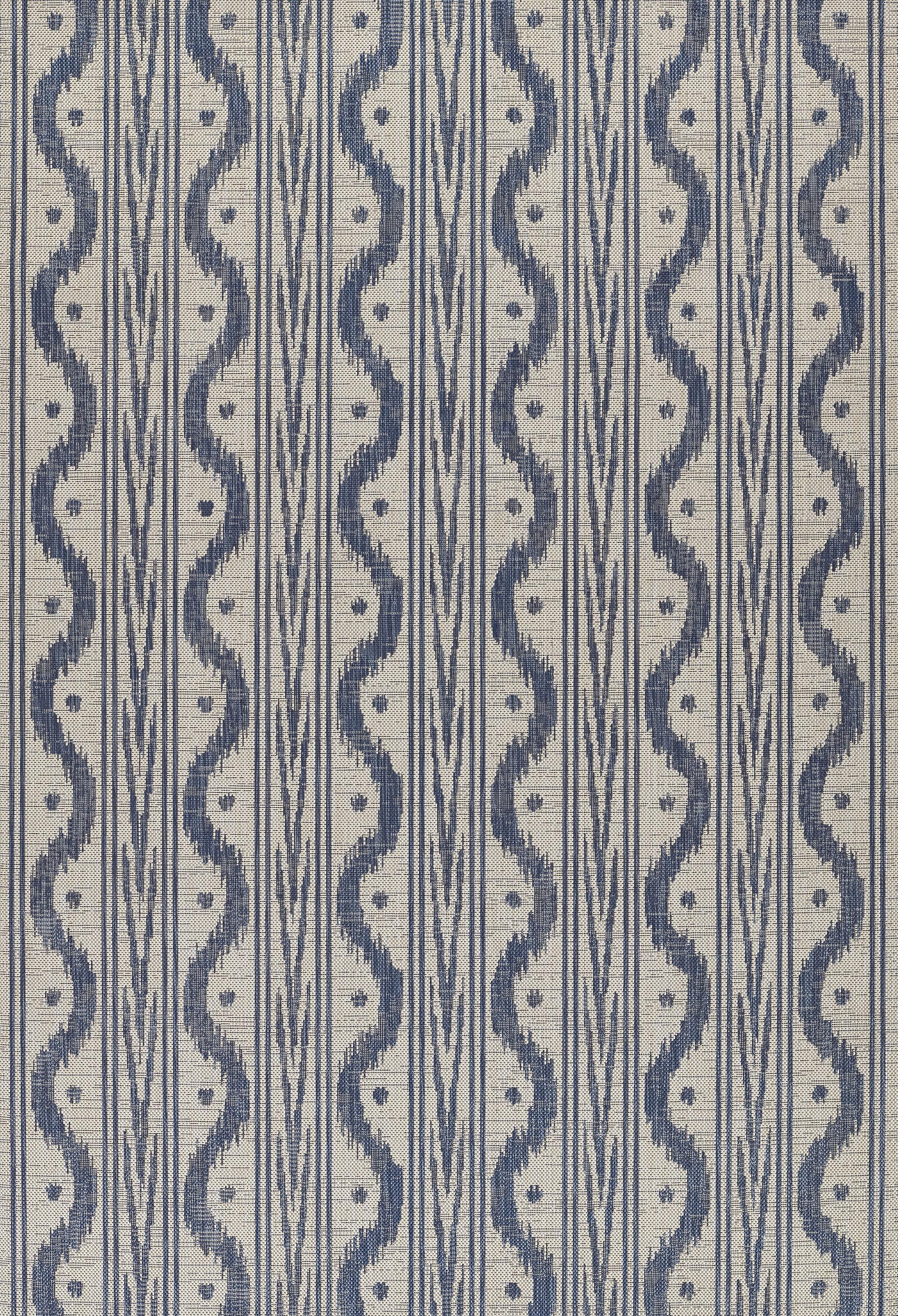 Momeni Riviera Geometric Blue Indoor Outdoor Rug 2' X 3'