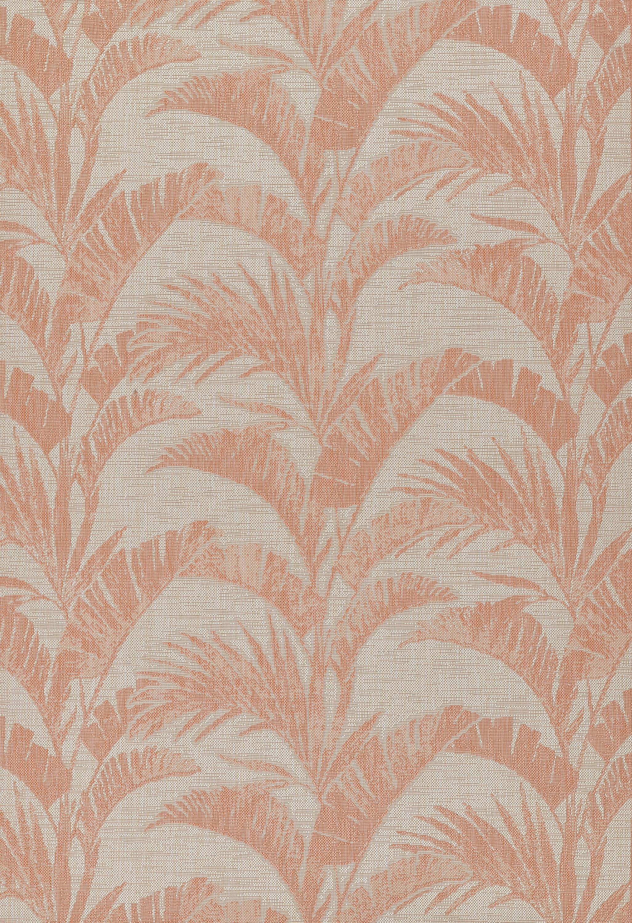 Momeni 6'6"x9' Riviera Grayson Area Rug Coral: Geometric Pattern, Indoor/Outdoor, Low Pile, Polypropylene, Machine Made