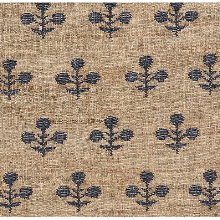 Erin Gates by Momeni Orchard Bloom Blue Hand Woven Wool and Jute Area Rug