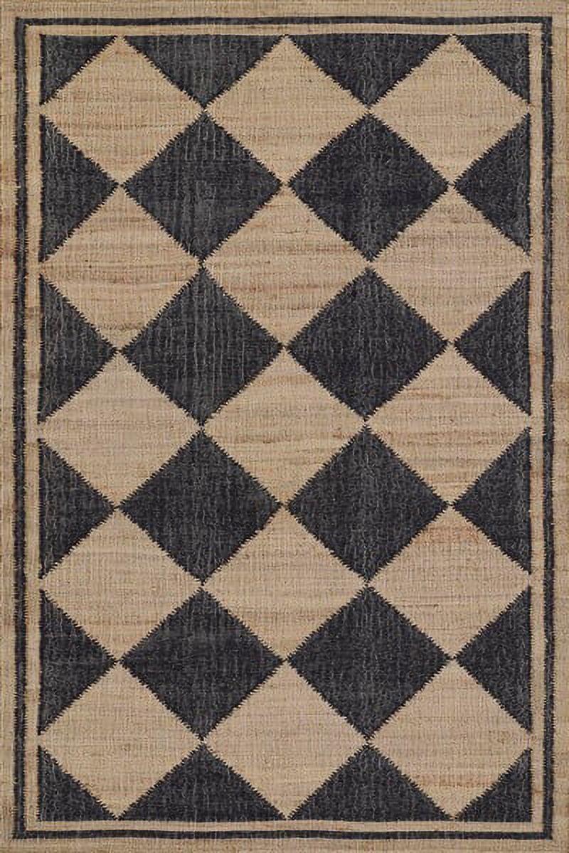 Erin Gates by Momeni Orchard Court Black Hand Woven Wool and Jute Area Rug