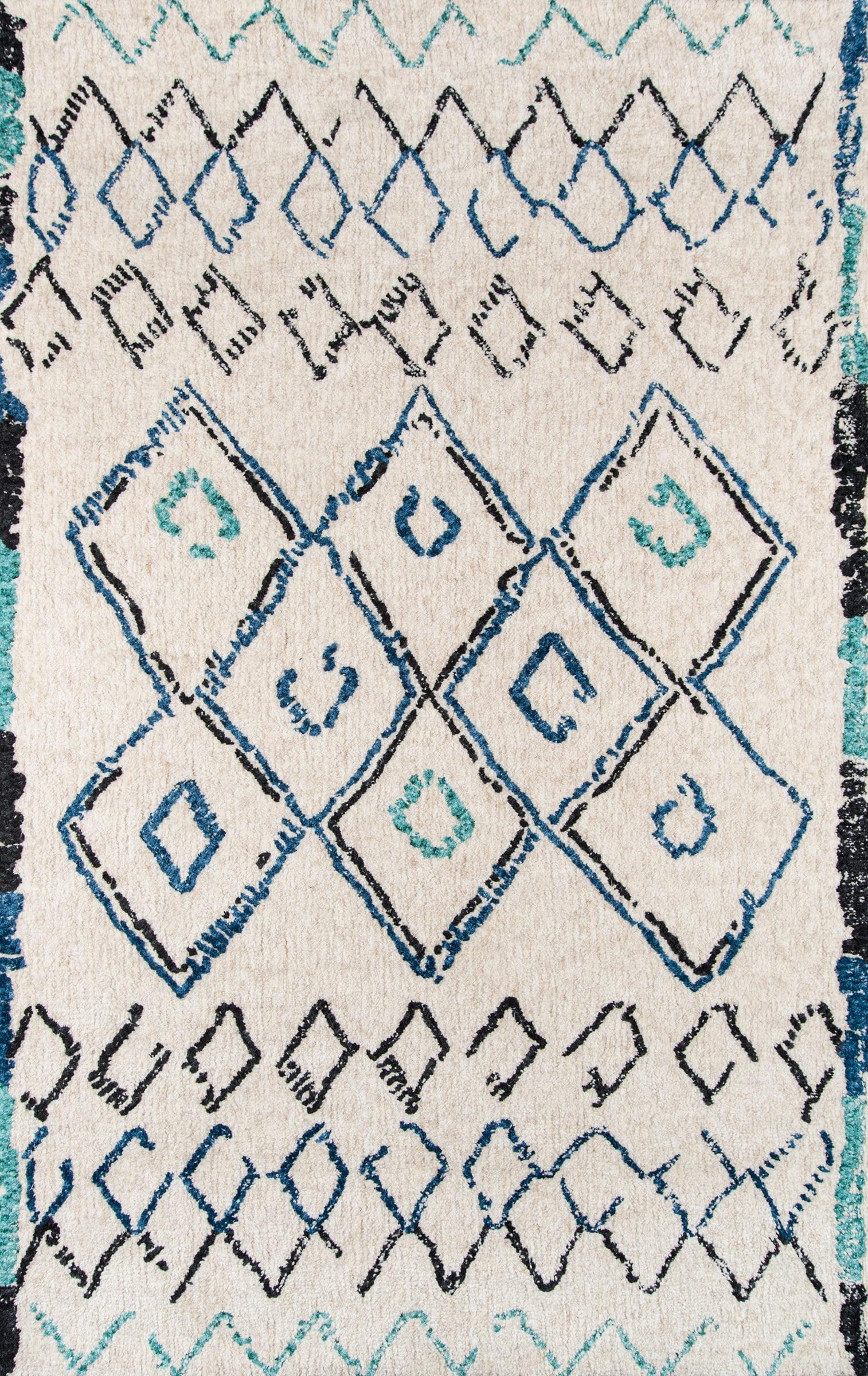 Momeni Rugs Margaux Table Tufted Contemporary Geometric Area Rug, 2'0" x 3'0", Ivory