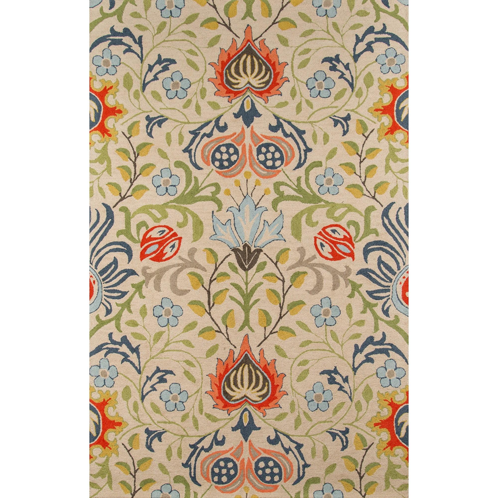 Momeni Rugs Newport Collection, 100% Wool Hand Tufted Loop Cut Contemporary Area Rug, 8' x 10', Multicolor