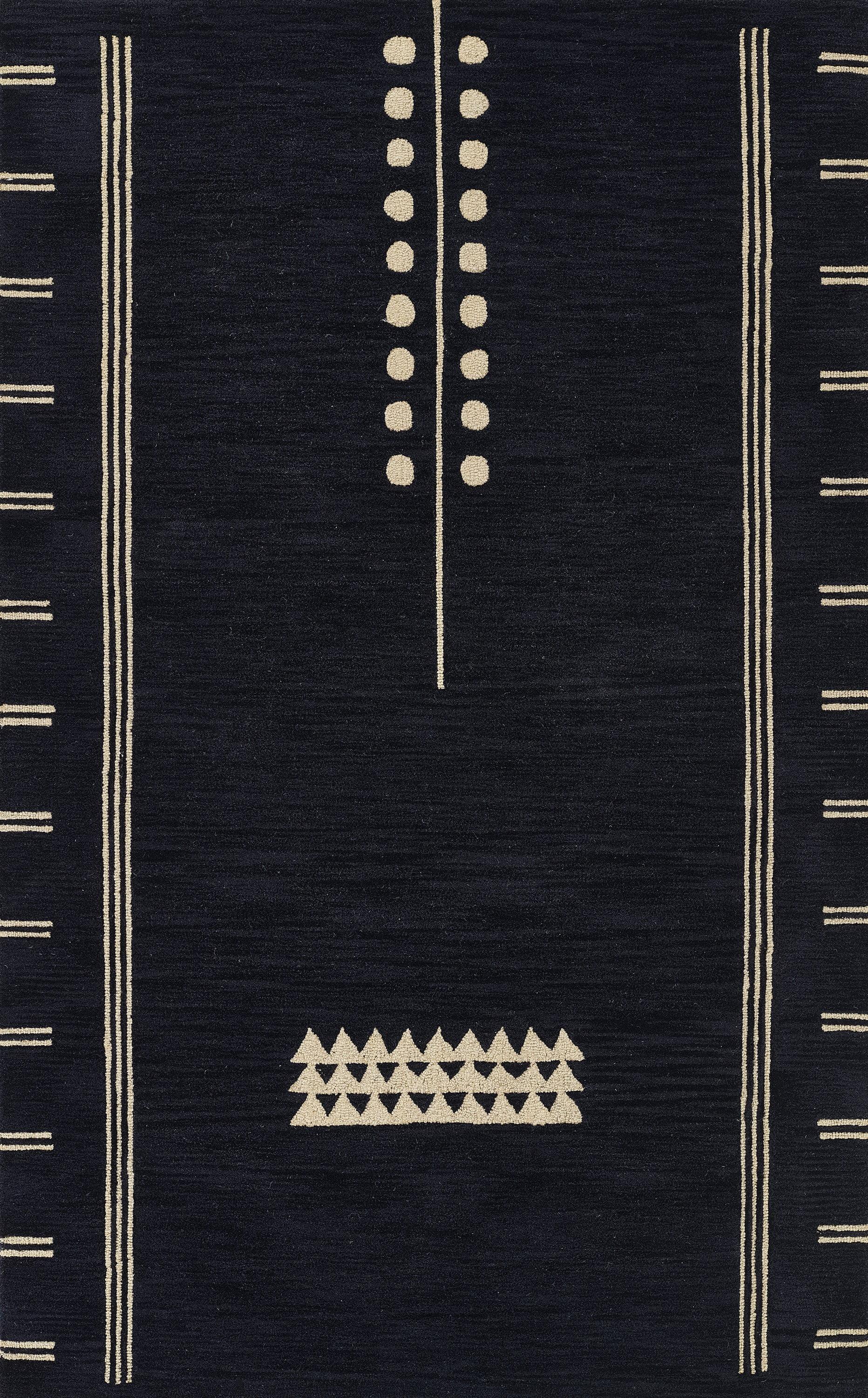 Handmade Blue Wool 8' x 10' Tufted Rug