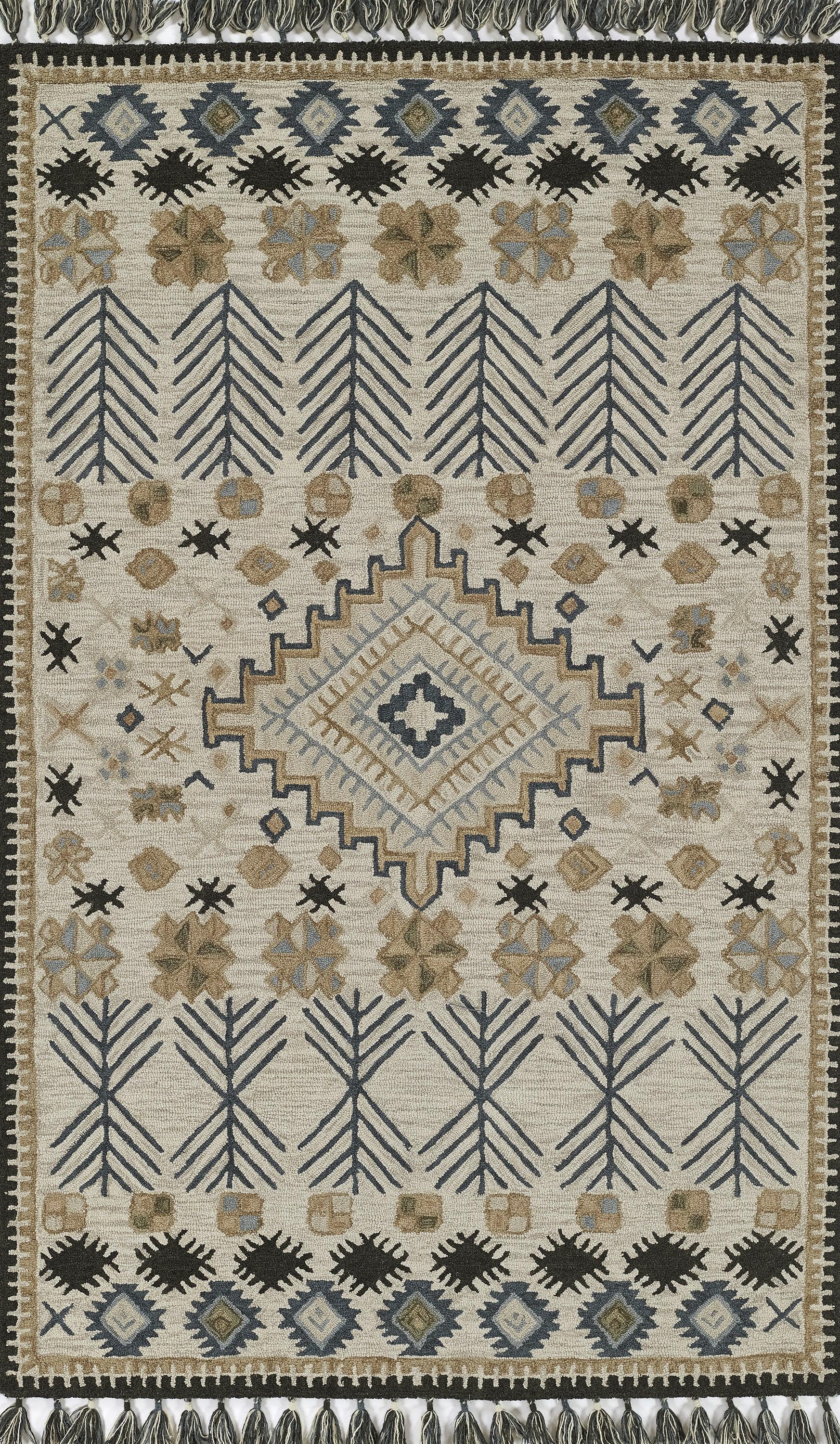 Momeni Tahoe Hand Tufted Wool Transitional Ivory Area Rug 3'6" X 5'6"