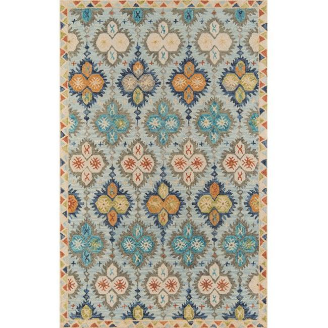 Momeni Tangier Hand Tufted Wool Blue Area Rug 3'6" X 5'6"