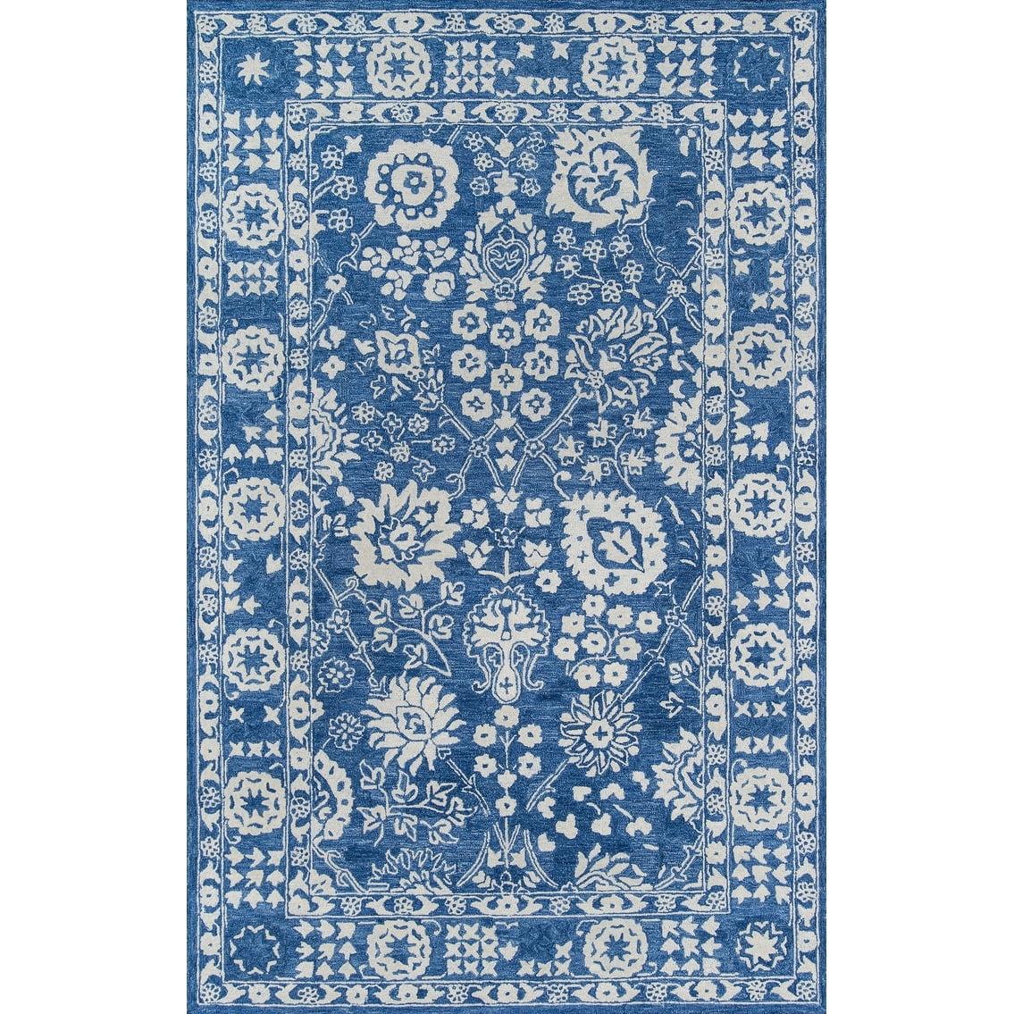 Momeni Traditional Rectangle Area Rug, Blue, 9'6" X 13'6"