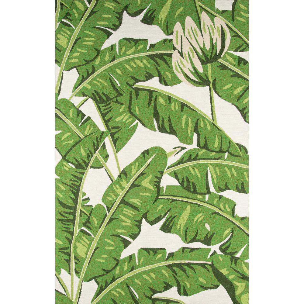 Momeni Veranda Polypropylene Hand Hooked Green Indoor Outdoor Rug 8' X 10'