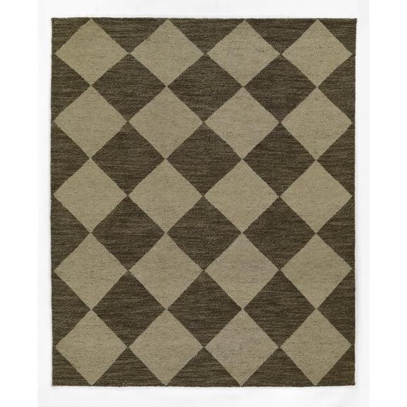 Palau Hand-Knotted Wool Rug - Brown / 8' x 10'