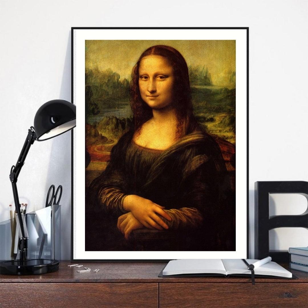 The Stupell Home Decor Collection Da Vinci Mona Lisa Renaissance Painting Framed Giclee Texturized Art