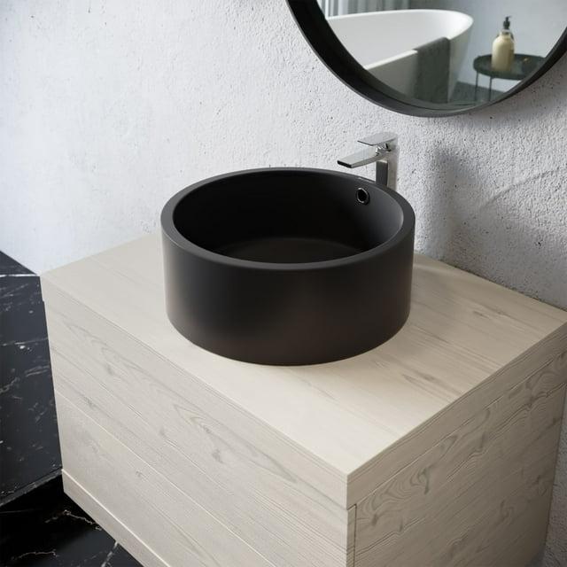 Monaco Round Ceramic Bathroom Vessel Sink