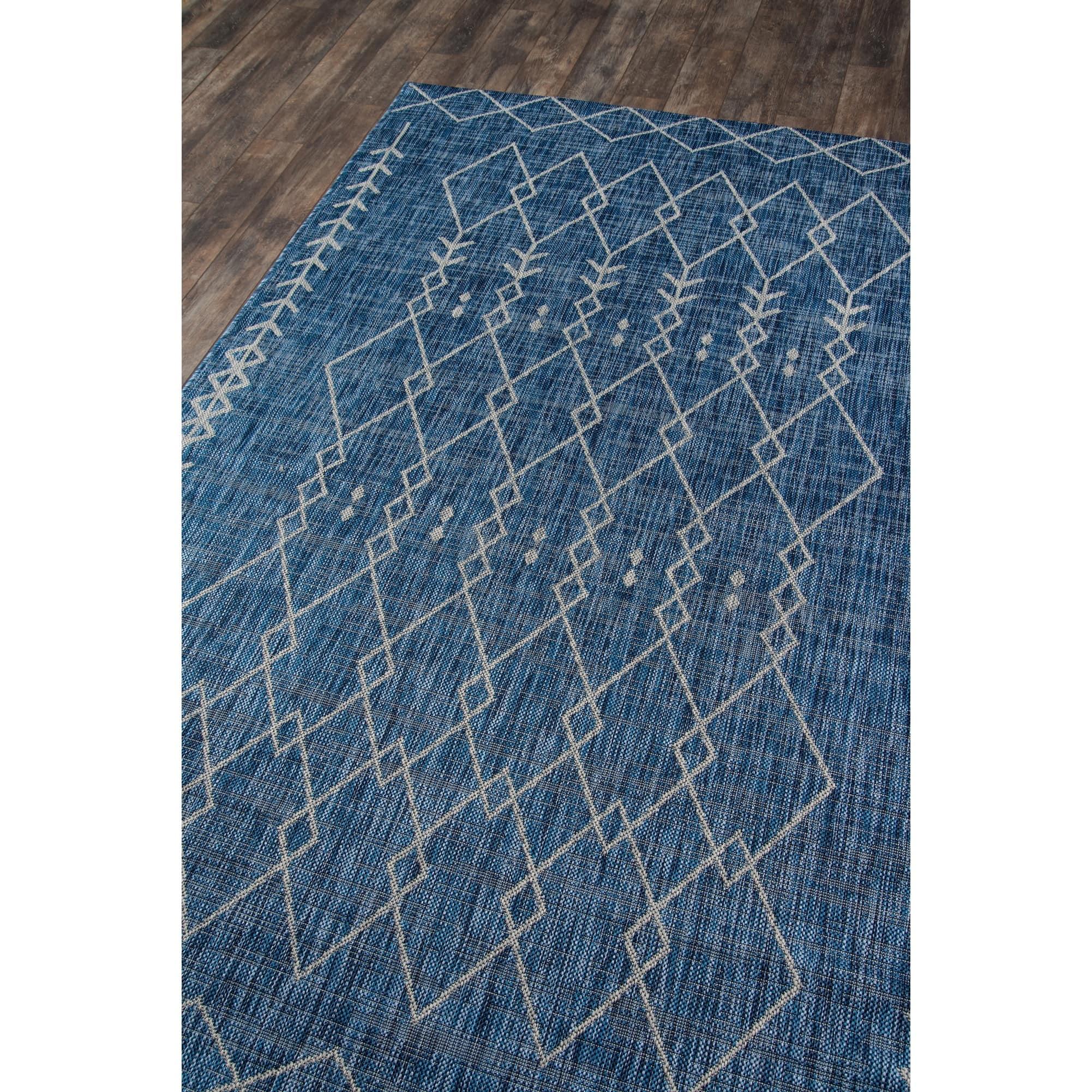 Momeni Villa Monaco Blue/Gray Indoor/Outdoor Rug