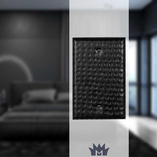 Monarch Abode Hand Hammered 1 - Gang Blank Standard Wall Plate