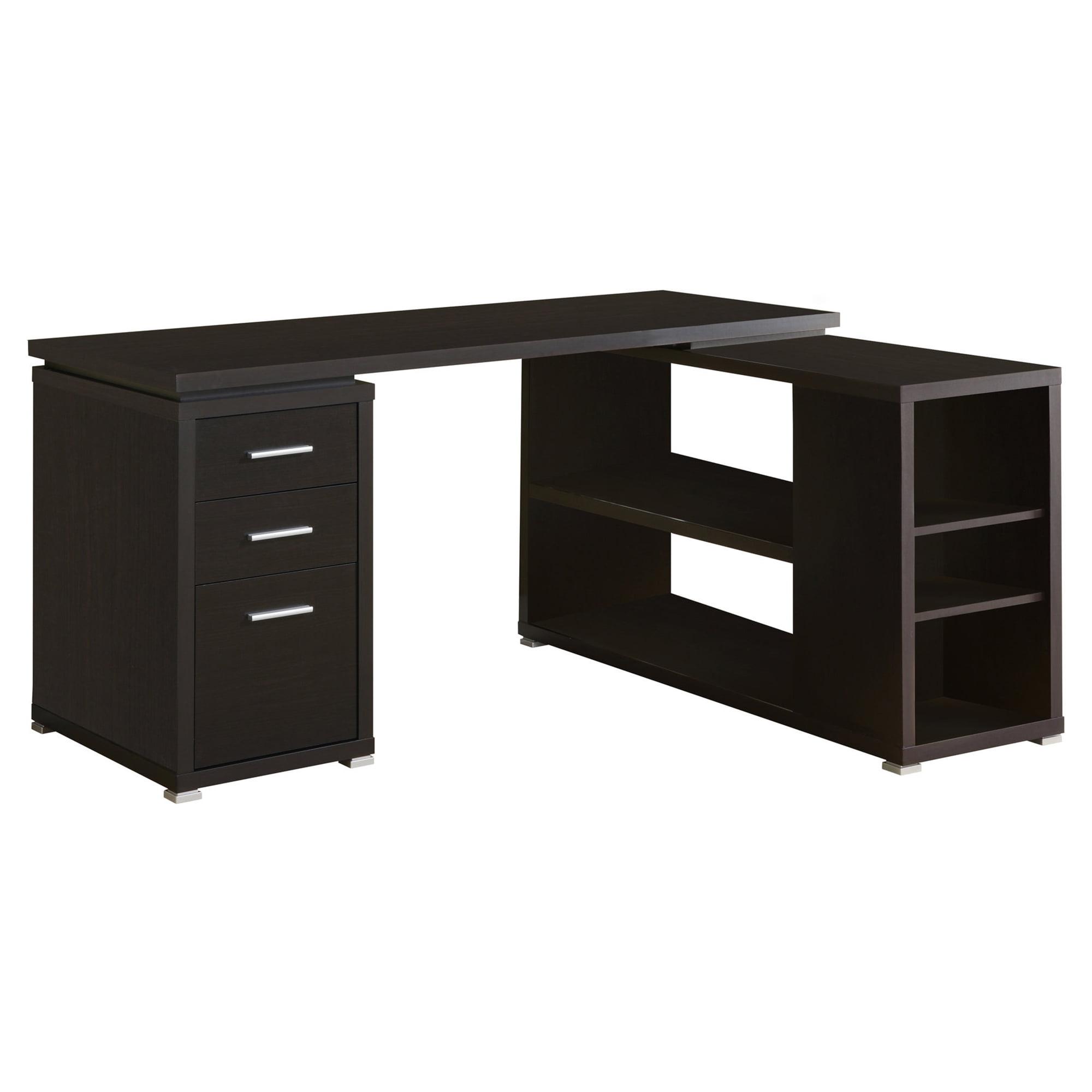 Monarch Specialties Computer Desk, Home Office, Corner, L Shape, Work, Laptop, Brown Laminate