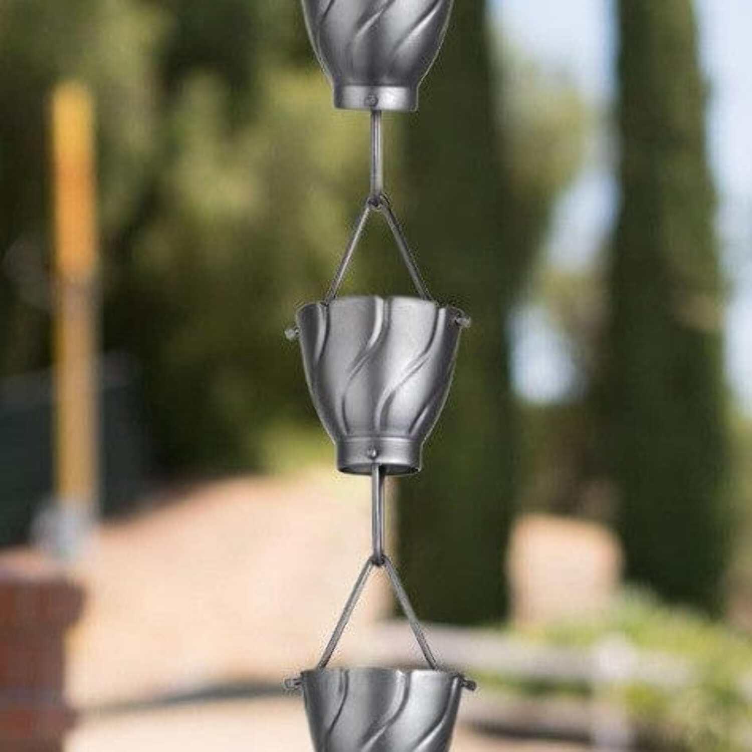 Monarch Rain Chains Aluminum Akira Rain Chain Replacement Downspout for Gutters