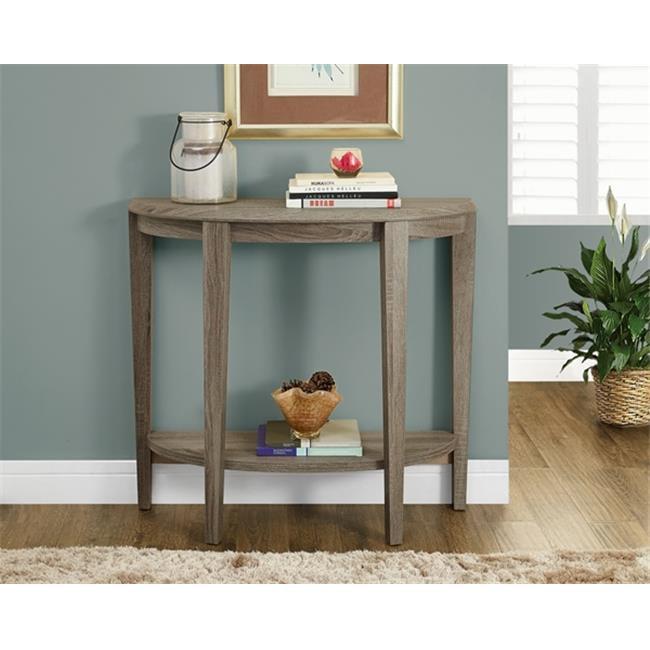 Monarch Specialties Accent Table Console Entryway Narrow Sofa Living Room Bedroom Brown Laminate Contemporary Modern
