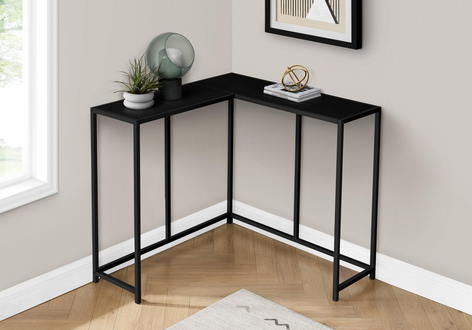 Monarch Specialties Accent Table, Console, Entryway, Narrow, Corner, Bedroom, Black Laminate