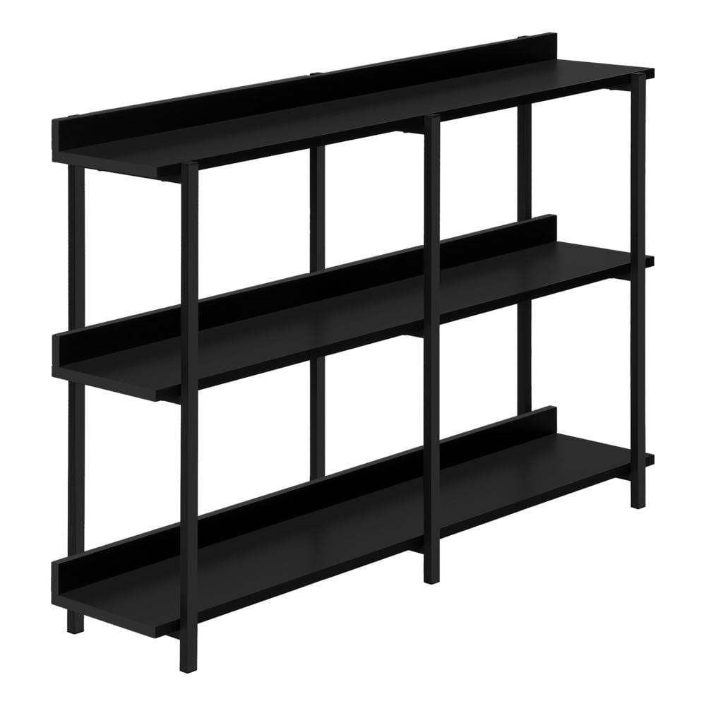 Monarch Specialties Accent Table Console Entryway Narrow Sofa Living Room Bedroom Black Laminate Black Metal Contemporary Modern