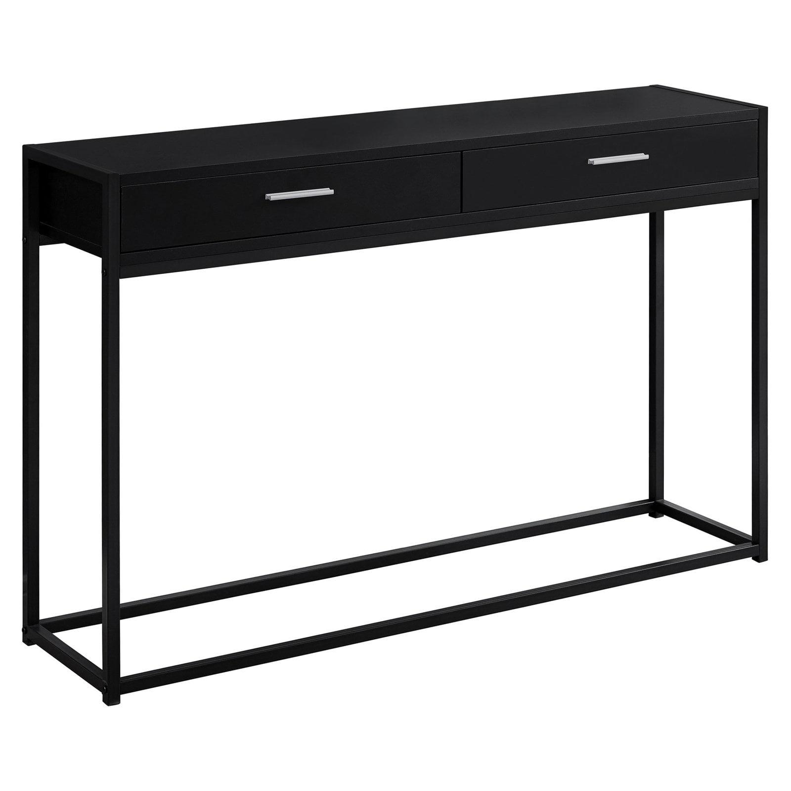 Monarch Specialties Accent Table, Console, Entryway, Narrow, Sofa, Bedroom, Black Laminate