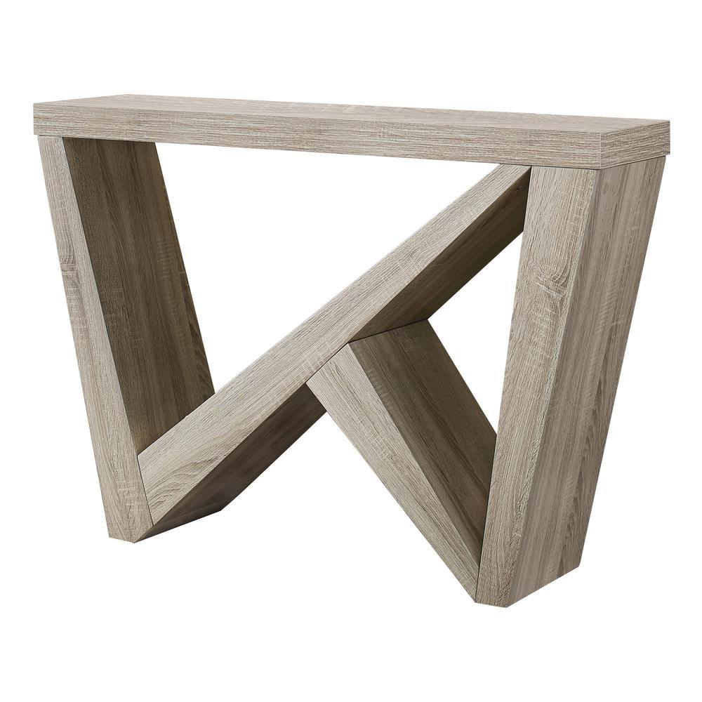 Monarch Specialties Accent Table Console Entryway Narrow Sofa Living Room Bedroom Brown Laminate Contemporary Modern