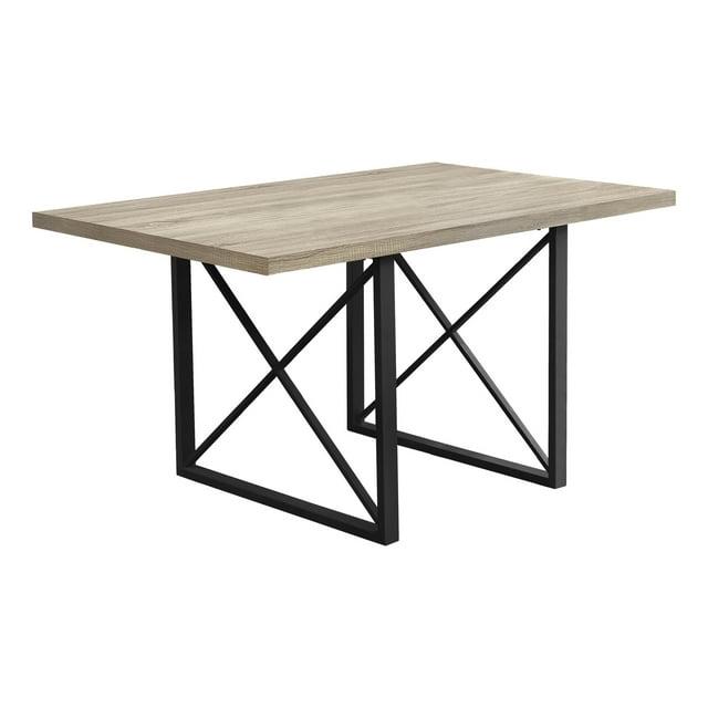 Monarch Specialties Dining Table, 60" Rectangular, Kitchen, Dining Room, Metal, Laminate