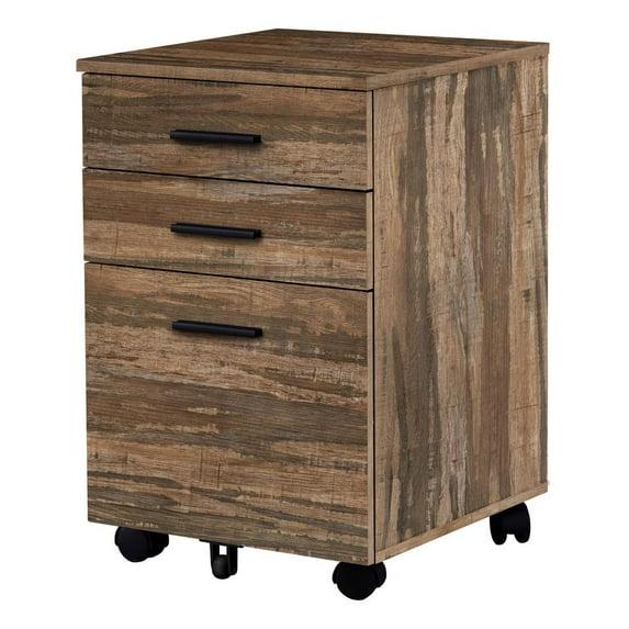 Monarch Specialties File Cabinet Rolling Mobile Storage Drawers Printer Stand Office Work Laminate Brown Contemporary Modern