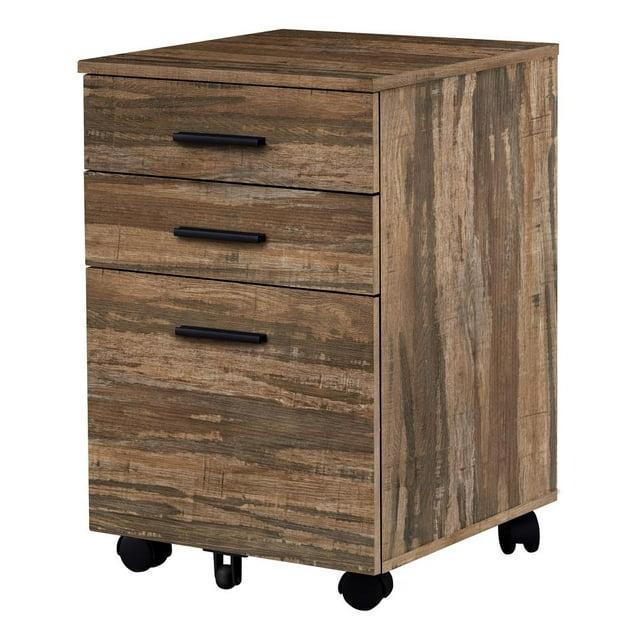 Monarch Specialties File Cabinet Rolling Mobile Storage Drawers Printer Stand Office Work Laminate Brown Contemporary Modern