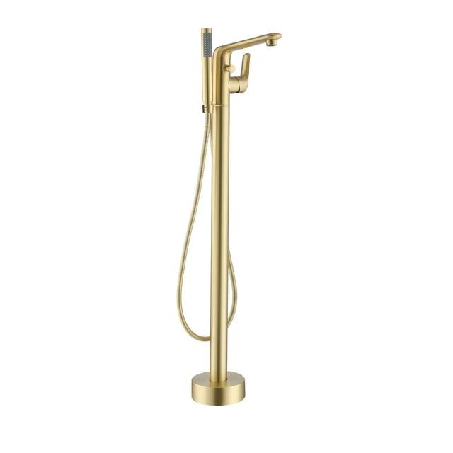 Single Handle Freestanding Bathtub Faucet with Diverter and Handshower