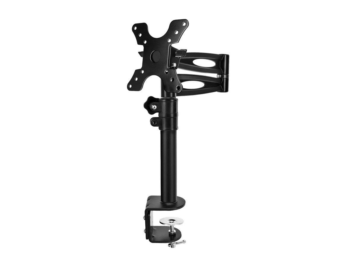 Monoprice 3-Way Adjustable Tilting Desk Mount Bracket - Black For 13 - 30 Inch Monitors | Up to 33 Pounds