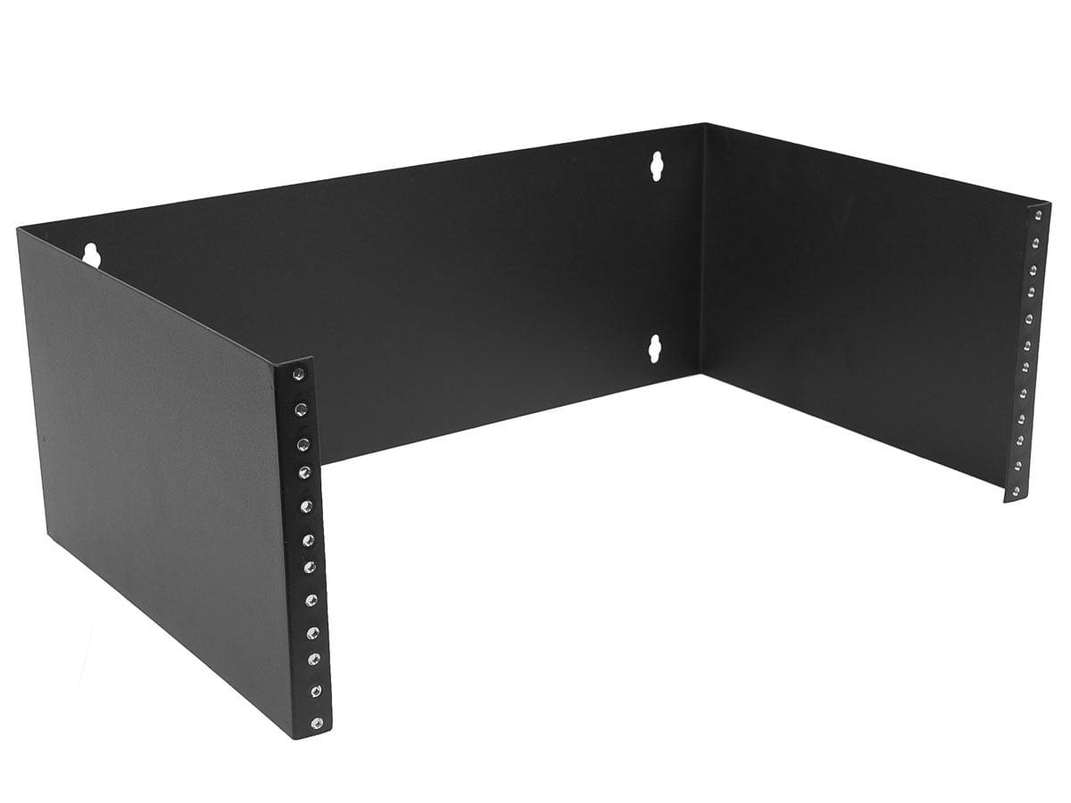 Monoprice 4U Wall Mount Rack, 19-inch Bracket for Patch Panels, Network Switches, Servers, and IT Equipment, 7in x 19in