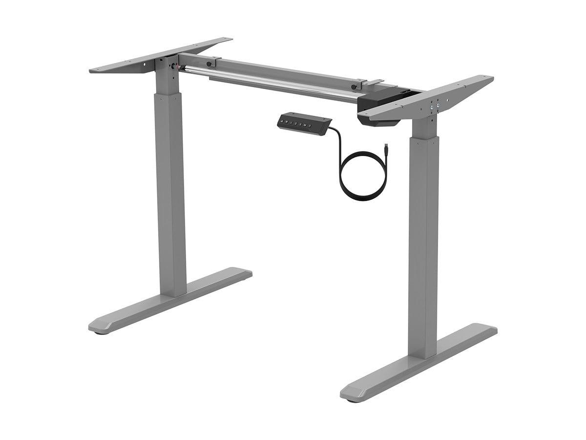 AdjustaFlex 44.8" Grey Electric Sit-Stand Desk Frame with Single Motor