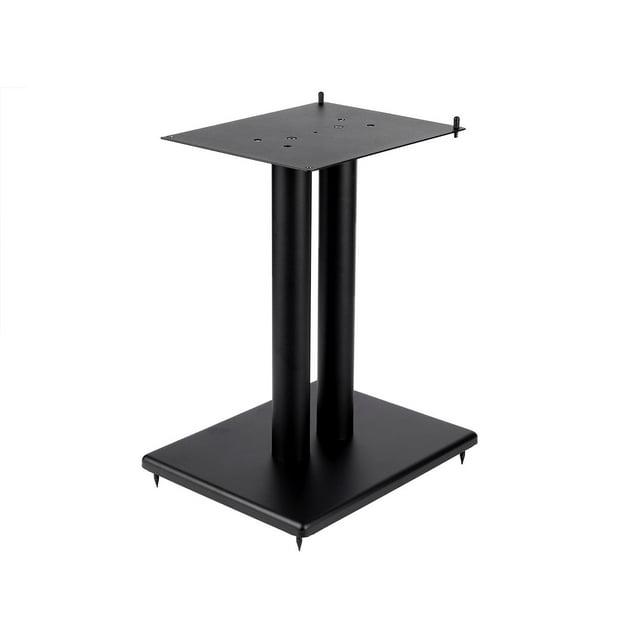 Monolith 18in Steel Speaker Stand with Adjustable Top Plate (Each) Hold Speakers Weighing Up To 75 Pounds, Perfect For Center or Bookshelf Speakers