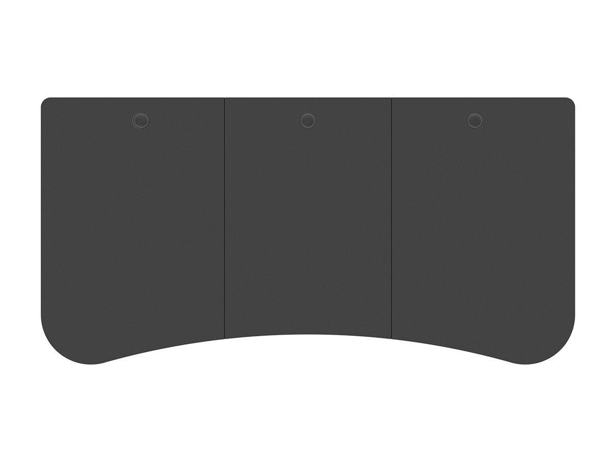 Monoprice Pre-Drilled 3-piece Sit-Stand Desk Table Top 63 Inches Wide - Black, Custom Sized For Motorized And Manual Crank Height Adjustable Desk