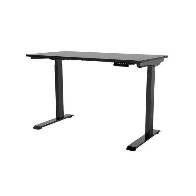 Monoprice WFH Single Motor Height Adjustable Sit-Stand Desk Table with 4 foot Top, Black, Laptop Computer Workstation - Workstream Collection