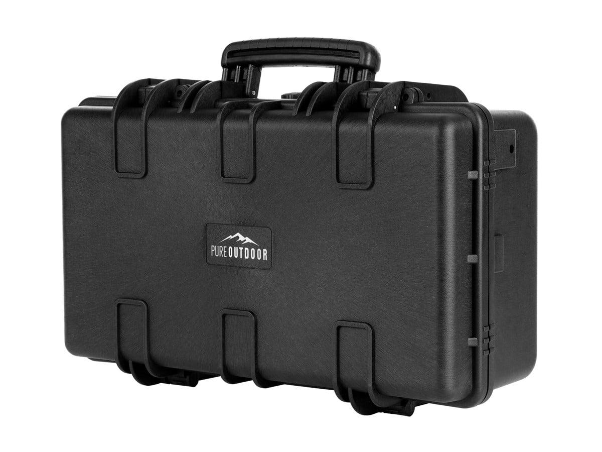 Monoprice Weatherproof Hard Case - 22in x 14in x 8in With Customizable Foam, IP67, Shockproof, Customizable Name Plate