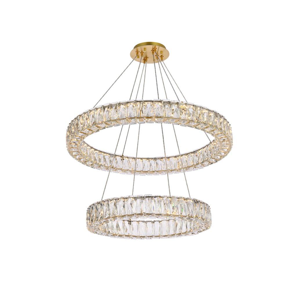Elegant Lighting Monroe 2 - Light Chandelier in  Gold