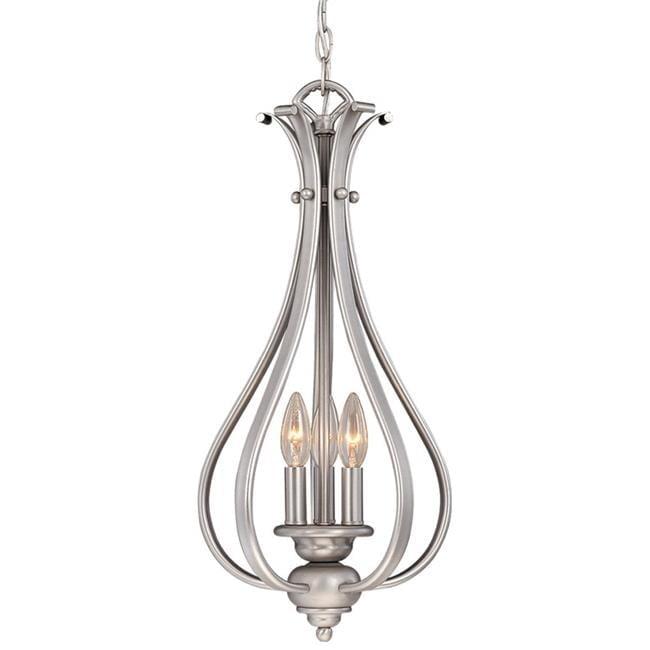 Vaxcel Monrovia 3 - Light Pendant in  Brushed Nickel