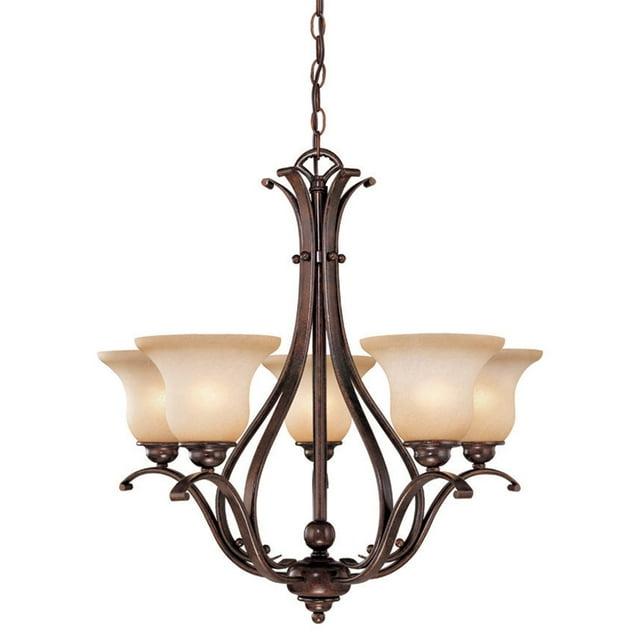 Vaxcel Monrovia 5 - Light Chandelier in  Royal Bronze