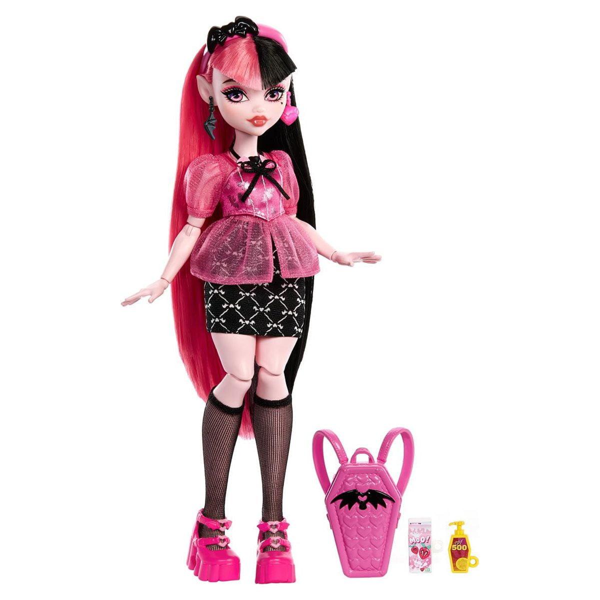 Draculaura Fashion Doll with Dark Hair and Accessories