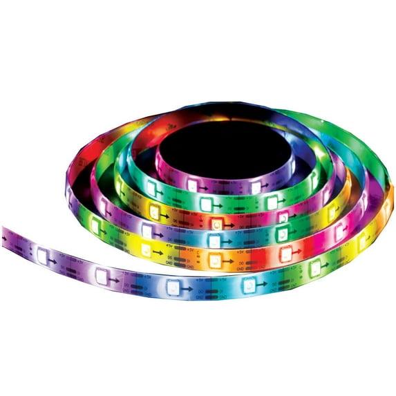 Monster 5m Smart RGB IC LED Light Strip with Flow feature Indoor: USB Powered, Color Changing, 110 Settings, Multicolor