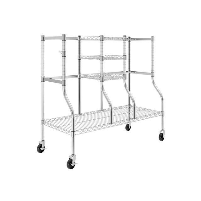 MonsterRax Standard Golf Storage Rack for 2 Large Golf Bags and Golf Accessories